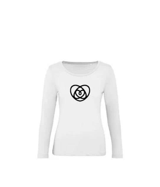 T-Shirt à Manches Longues Blanche - Logo Laurie-Gami