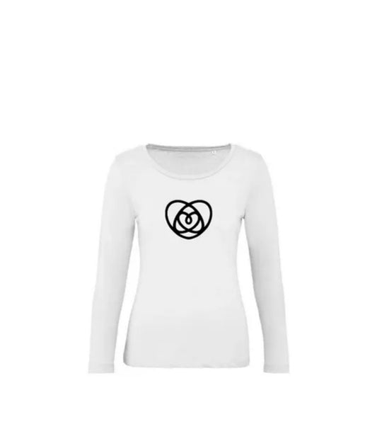 T-Shirt à Manches Longues Blanche - Logo Laurie-Gami
