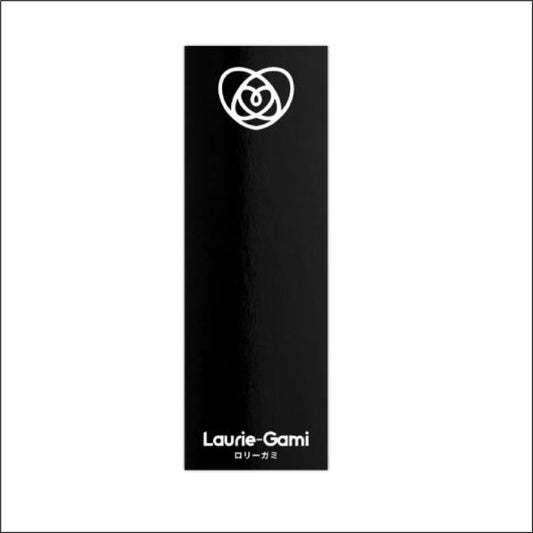 Black and White Bookmarks - Front/Back - Laurie-Gami Logo